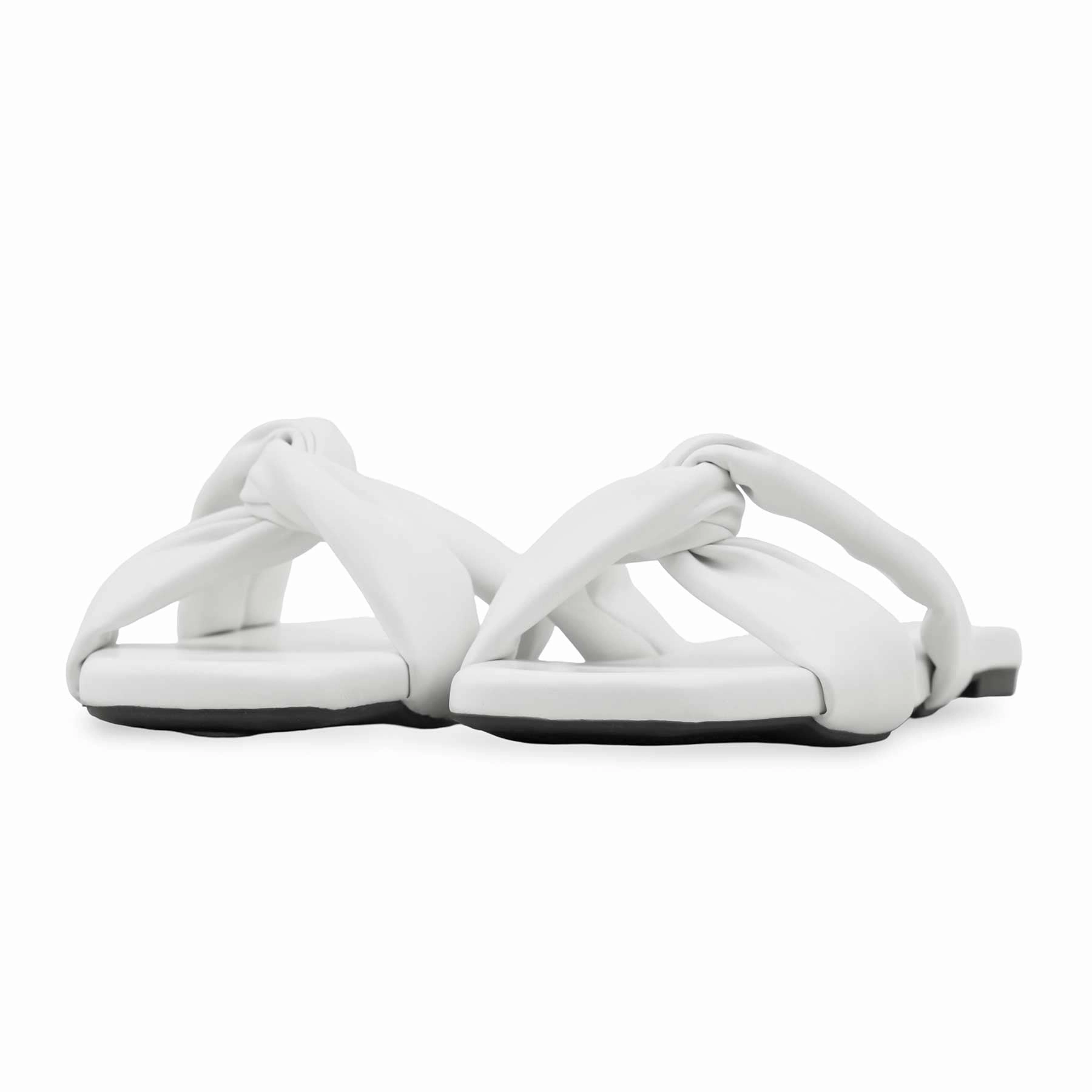 White Formal Slipper For Women FR8292 Booties Slippers