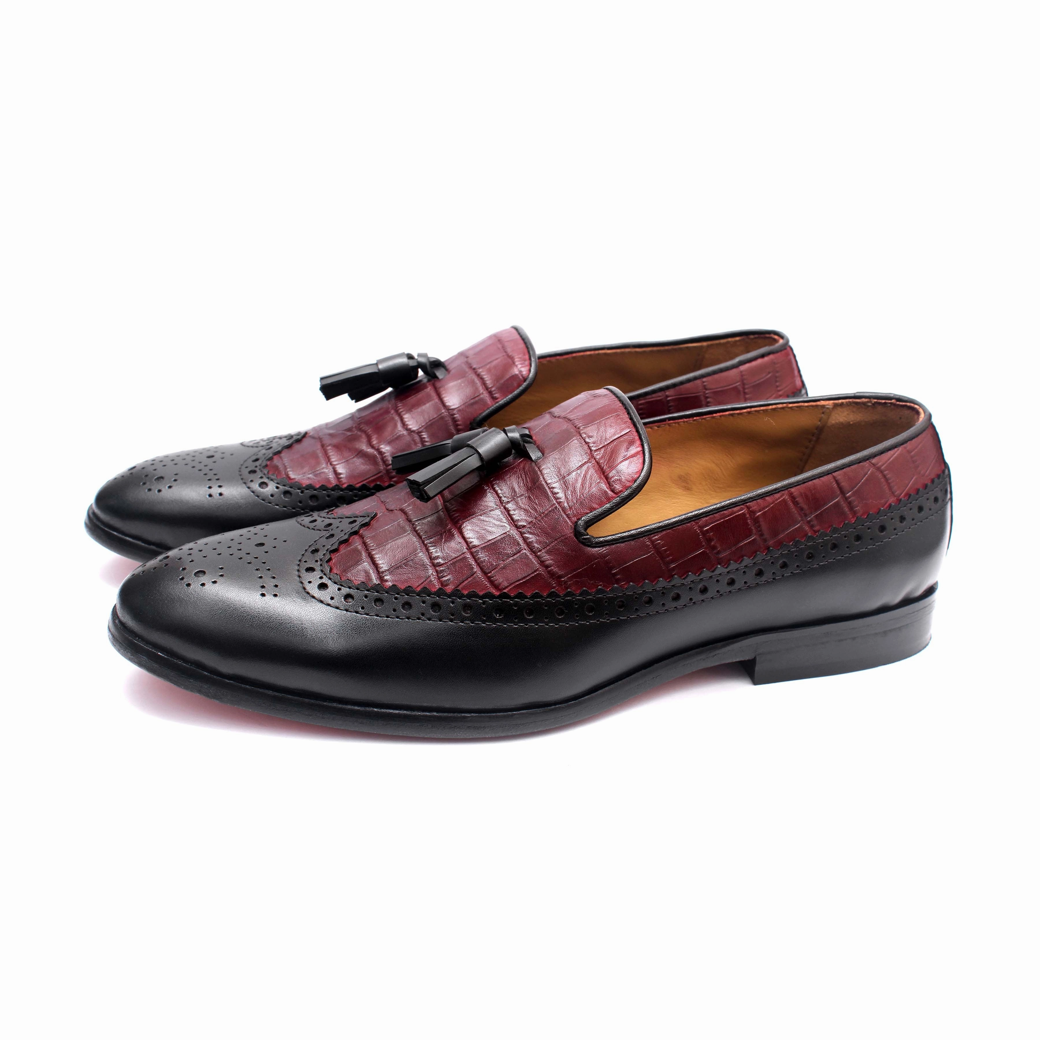 Wingtip Loafers With Tassels Loafers With Gold