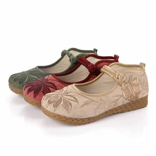 Flat Shoes At Macy's Women Embroidered Flower Soft Sole Casual Flat Loafers