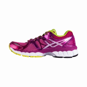 Women's Asics Gel Nimbus 16 Raspberry Lighting Lime Asics Gel Foundation Running Shoes
