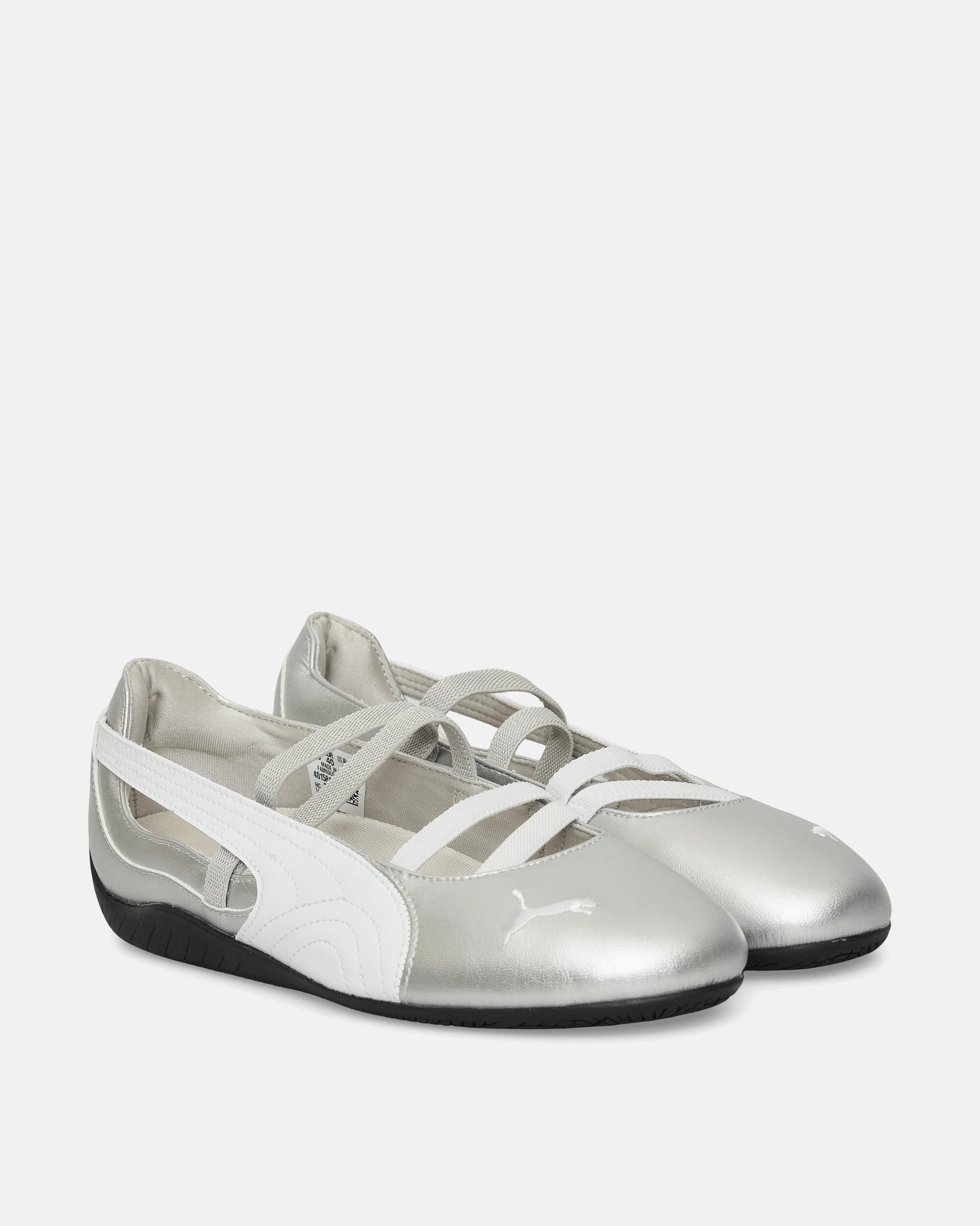 Women's Speedcat Ballet Metallic Shoes Silver / White Asics Sports Style Shoes