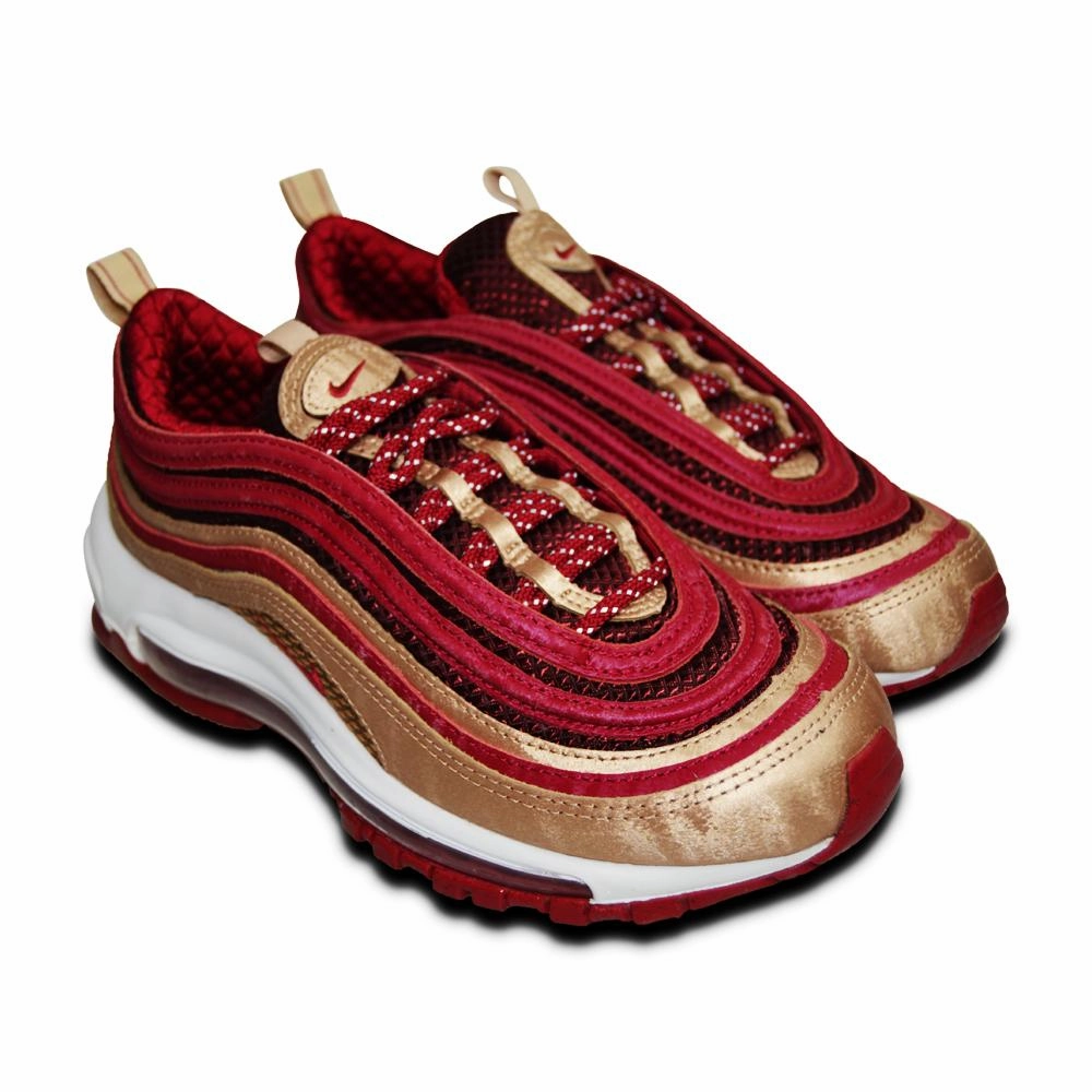 Womens Nike Air Max 97 QS - BQ4429 600 - Noble Red Blue Best Running Shoes Brands