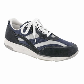 Women's Tour Mesh Lace Up Sneaker Blue Flat Professional Shoes