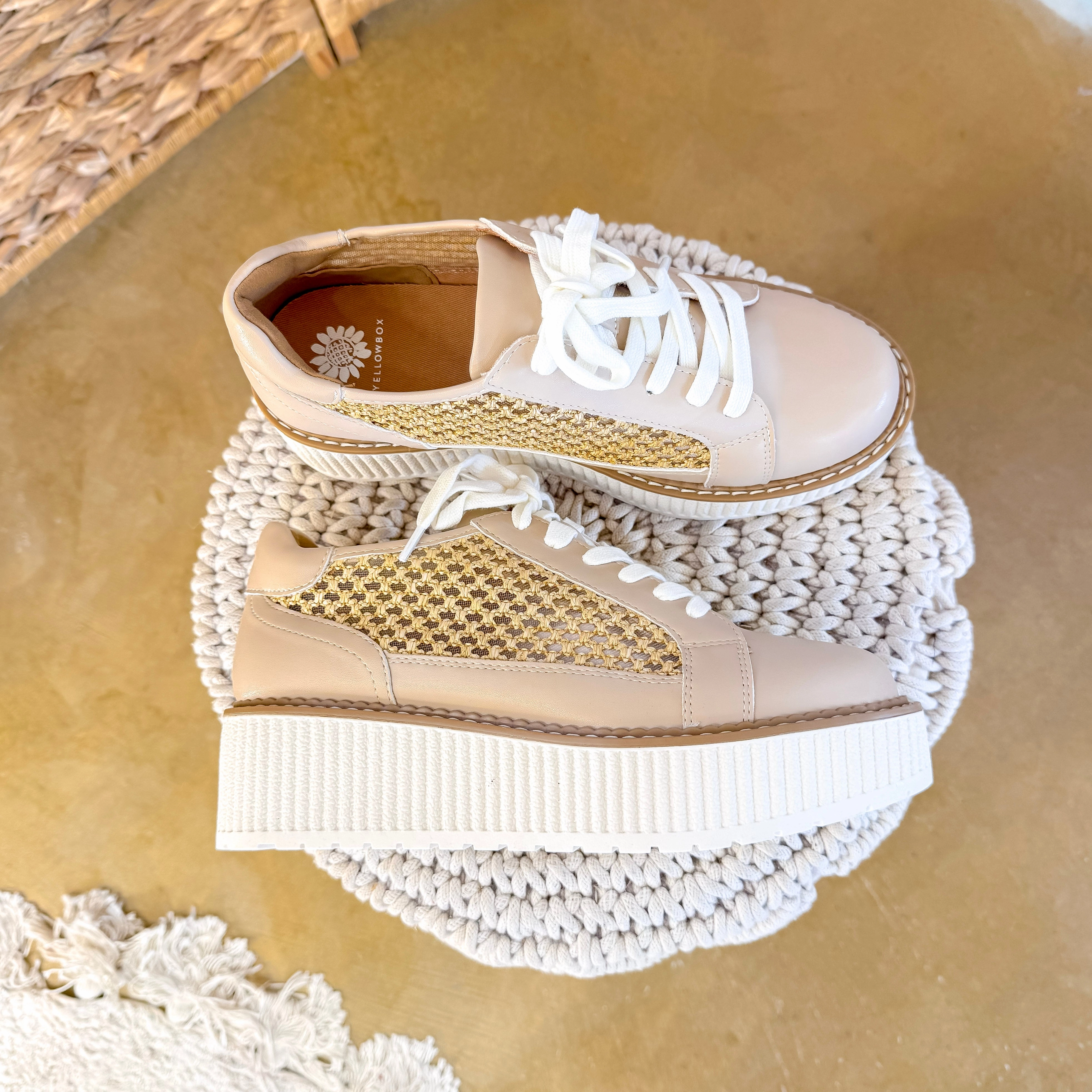 Yellow Box | Mercer Mesh Flatform Sneaker in Natural Ugg Sneakers