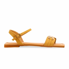 Yellow Formal Sandal FR5264 Work Flat Shoes