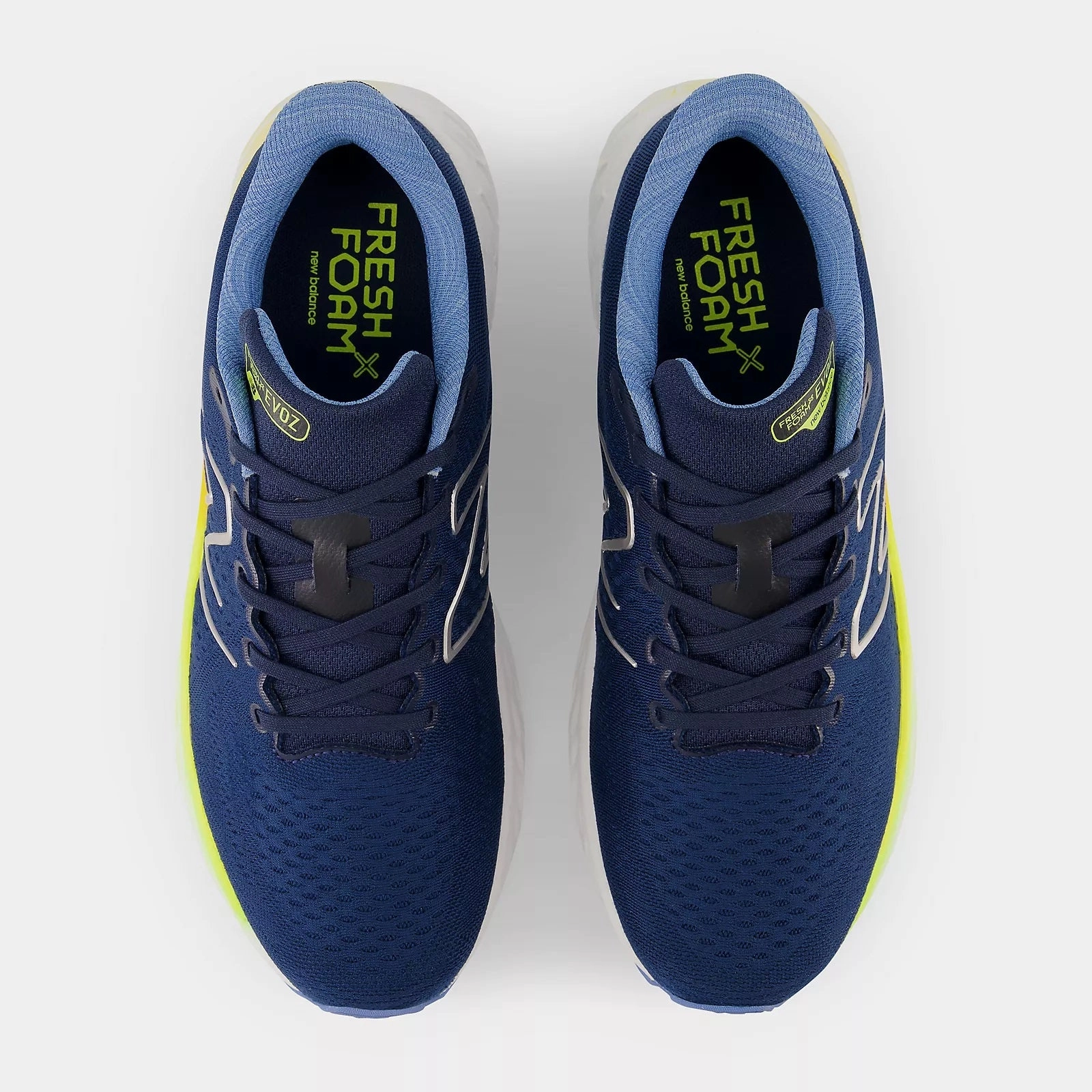 Track And Field Running Shoes 'New Balance' Men's Fresh Foam X EVOZ v3 - NB Navy w/Heritage Blue & Cosmic Pineapple