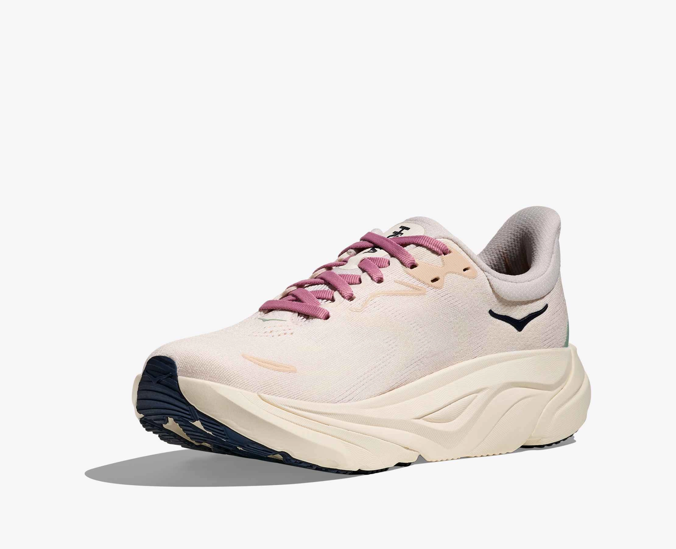 Women's HOKA Arahi 8 Running Shoe in Rose Cream | Alabaster Running Shoes With Plate